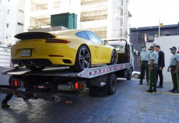 Digesett incauta el Porsche  del incidente de la Lincoln