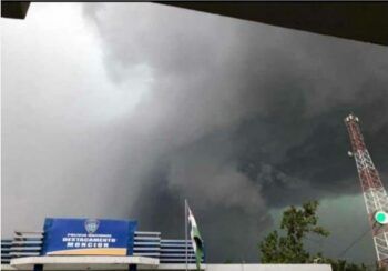 Ventarrón provoca fuertes daños en Santiago Rodríguez