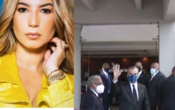 Abinader y Raquel Arbaje acuden a la funeraria para dar pésame a la familia Rosado