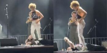 Cantante se orina sobre un fan en el escenario