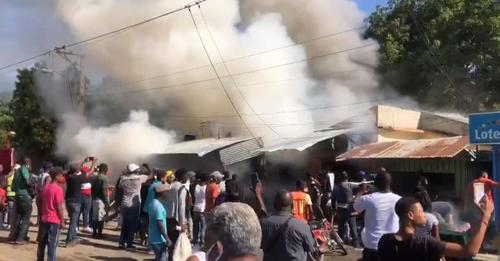 Explota depósito ilegal de combustibles en Dajabón; dos haitianas resultaron con quemaduras graves