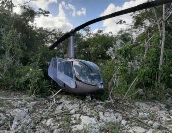 Helicóptero de Helidosa aterriza de emergencia