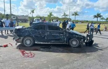 Un muerto y cuatro heridos tras accidente en Bávaro