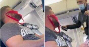 Sacan a un pasajero en una aerolínea por usar una tanga como mascarilla