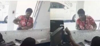 Mujer asalta banca de lotería a punta de pistola en Alma Rosa