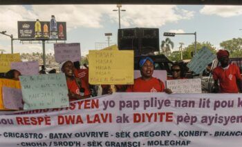 Las mujeres haitianas salen a las calles para exigir sus derechos