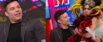 Francisca Lachapel; se sube en las piernas de Ricky Martin