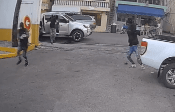 Hombres armados asaltan estación de gas en SDE