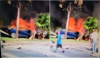 Doctor muere calcinado dentro de su Tesla