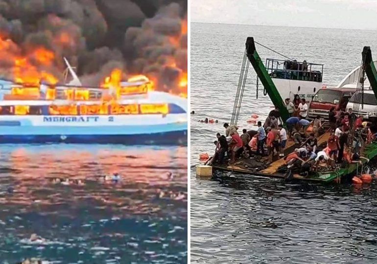 Mueren 7 personas en en Filipinas por incendio en ferry 