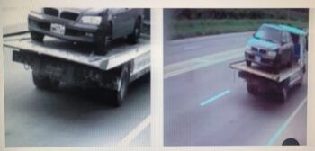 Multan por exceso de velocidad a un carro que iba encima de una grúa