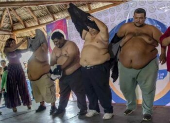Ganó un concurso para gordos
