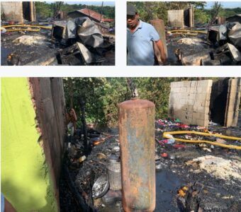 Acude a sofocar incendio y se entera de que su propia casa es la afectada