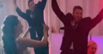 Mujer celebra su boda con una figura de cartón porque su esposo no se presentó
