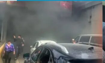Se incendia vehículo en el túnel de Las Américas