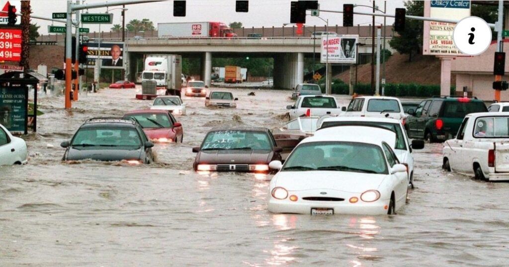 Las Vegas literalmente bajo agua