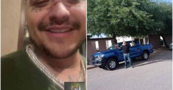 Christian Nodal le regala camioneta a su maestro de la primaria