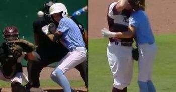 Le dio un abrazo al que le dio un pelotazo en la cabeza