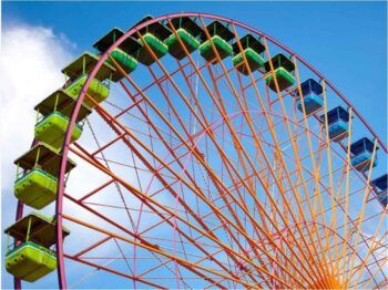 Sorprenden pareja teniendo relaciones en rueda de la fortuna