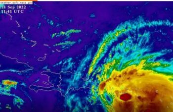 Fiona está a 300 kilómetros al sureste de La Isla Saona