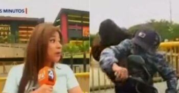 Casi asaltan a periodista que hacía informe sobre seguridad