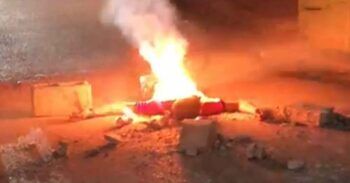 Matan presunto delincuente y luego incendian cuerpo