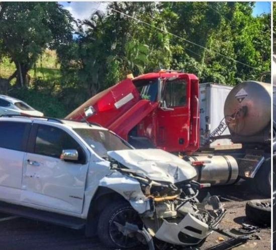 Accidente de tránsito deja dos muertos y varios heridos en la autopista Duarte