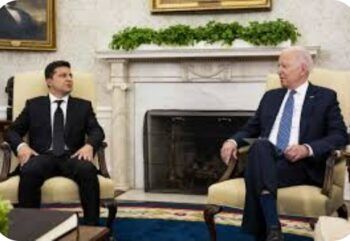 Presidente de Ucrania se reúne  con el presidente americano