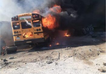 Varios autobuses se incendian en Bávaro