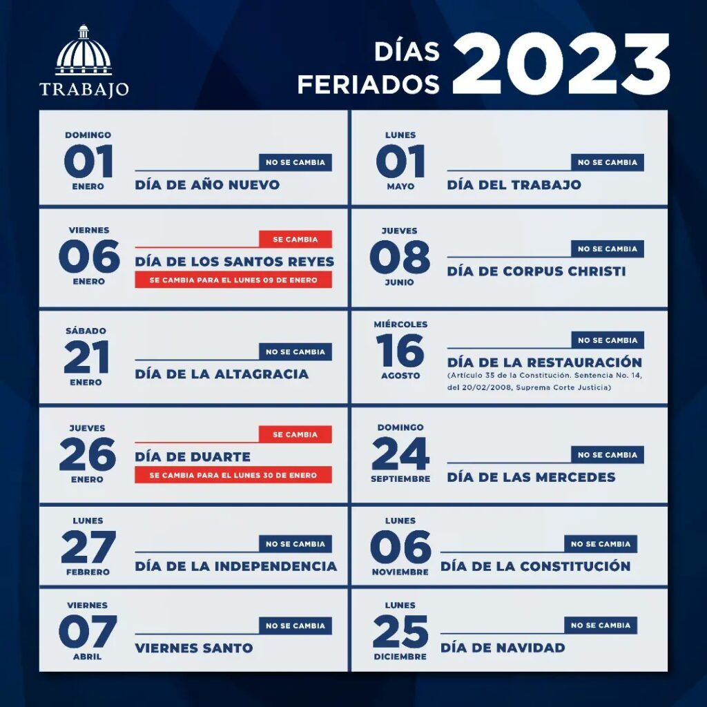 Dias Oficiales Que No Se Trabaja 2025