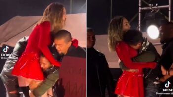 Fanático le hace pasar un mal rato a Belinda