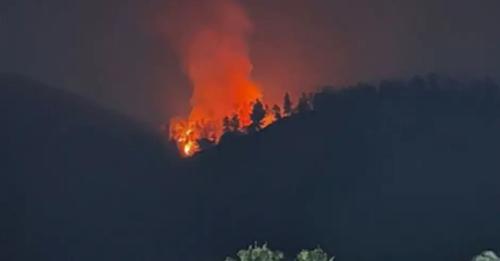 Incendio en Jarabacoa no ha sido sofocado