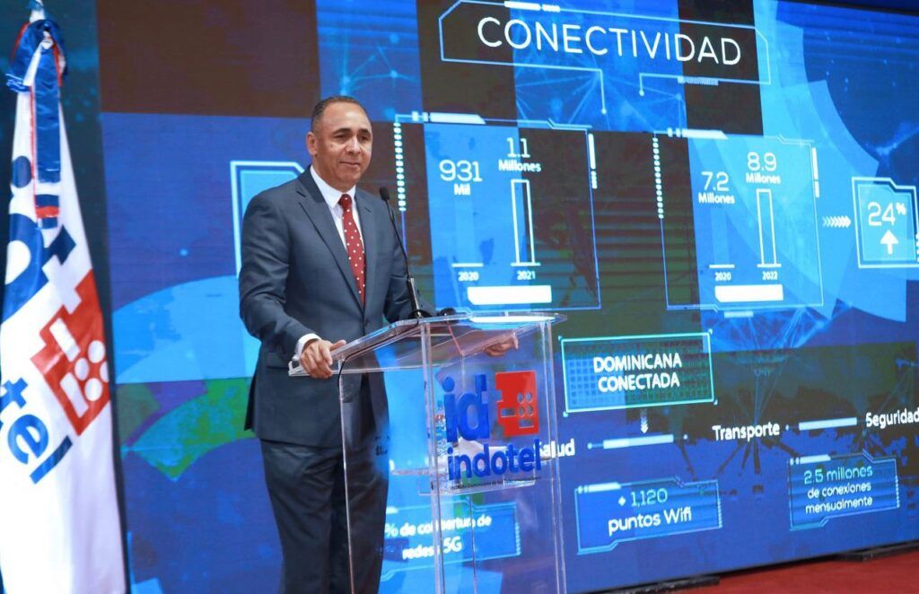Indotel revela incremento en los niveles de conectividad fija y móvil en la República Dominicana un aumento de un 24% en uso de internet móvil en RD    