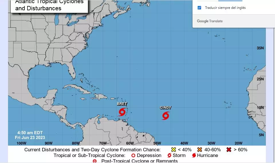 Se forma la tormenta tropical Cindy