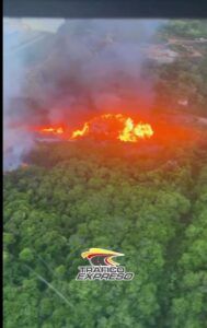 Incendio forestal en Santo Domingo Este
