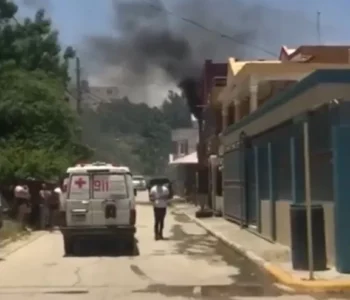 Mujer y niña heridas tras explosión en Santiago