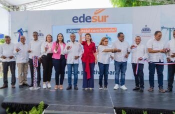 Edesur inaugura dos proyectos eléctricos en Azua
