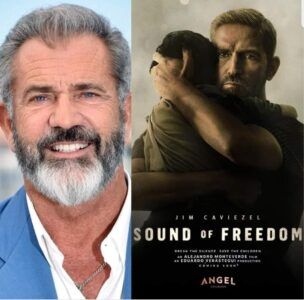 MelGibson está promocionando la película “Sound of Freedom”