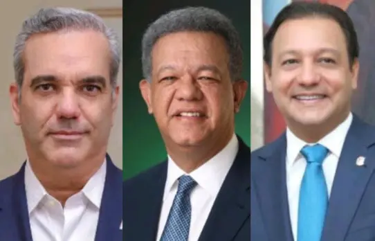 Abinader 50.5, Fernández 29.0 y Martínez 13.1 según encuesta