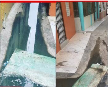 Residente en Villas Agrícolas con el grito al cielo por drenaje tapado