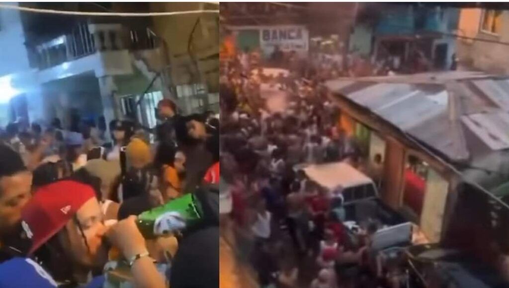 «La lluvia no daña la fiesta» teteos en Medio de Alerta por Tormenta Franklin