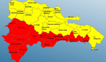 Aumentan a 18 las provincias en alerta amarilla ante llegada de tormenta Franklin