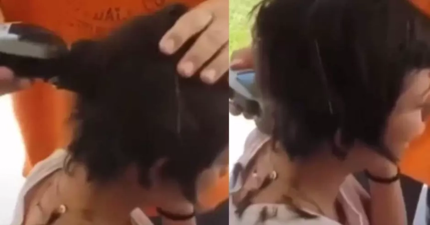 Hombre rapa la cabeza de su hija por burlarse de una compañera con cáncer