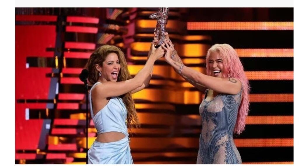 Shakira y Karol G ganan como la Mejor Colaboración del Año con ‘TQG’. Colombia hace historia en los MTV