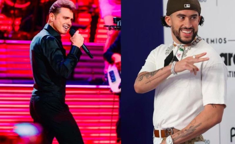 Bad Bunny asiste a concierto de Luis Miguel