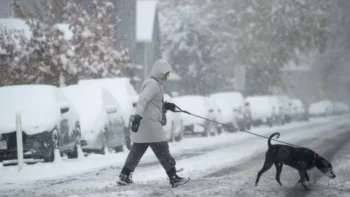 Un Halloween bajo nieve en EEUU