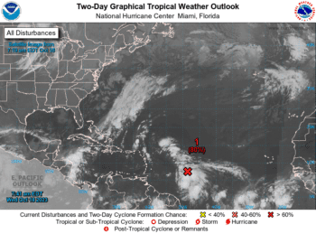 Sistema tropical en mira hacia Antillas Menores