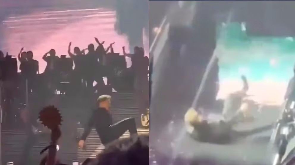 Luis Miguel sufre caída durante show