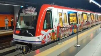 Llegó la Navidad al Metro de Santo Domingo