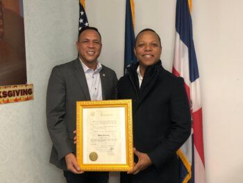 Asambleísta demócrata por Nueva York George Álvarez reconoce a Milton Morrison**